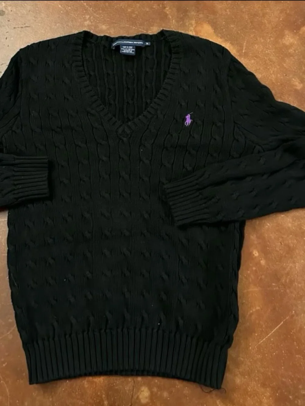 Ralph Lauren Sport Cable Knit Sweater Size XL